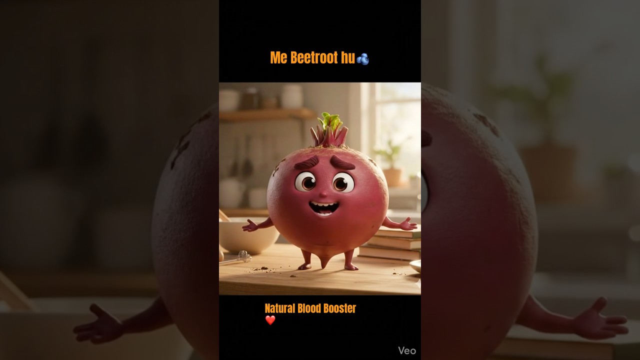 मैं बीट रूट हूँ 🩸 | Blood Circulation Booster | AI Health Care 