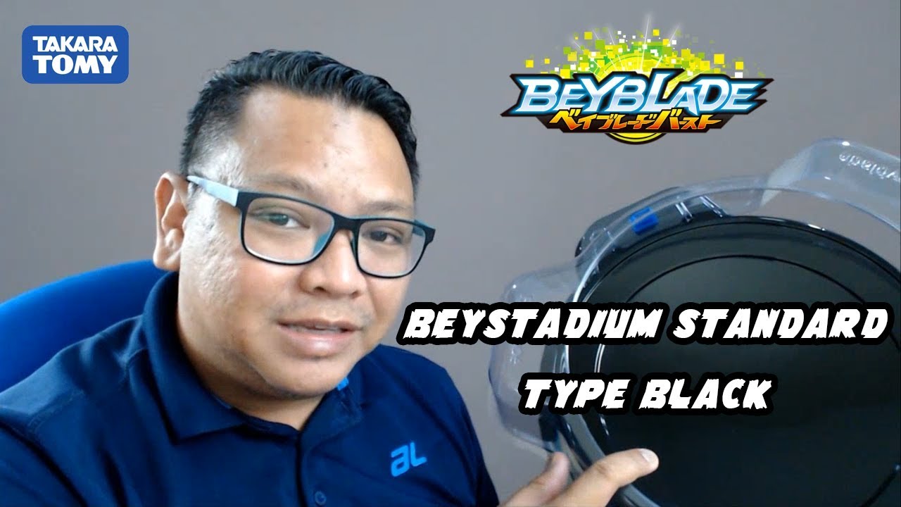 BEYSTADIUM STANDARD TYPE BLACK ORIGINAL TAKARA TOMY (Beyblade Malaysia)