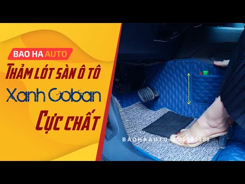 Video Thảm lót sàn ô tô da Carbon Xanh NaVy Mới Mê Hoặc mọi... - youtube