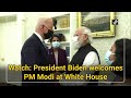 Watch: President Biden welcomes PM Modi at White House