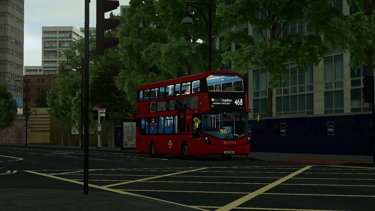 OMSI 2: Route 468 - St. Julian's Farm Road to Elephant & Castle, Map - Add-On London