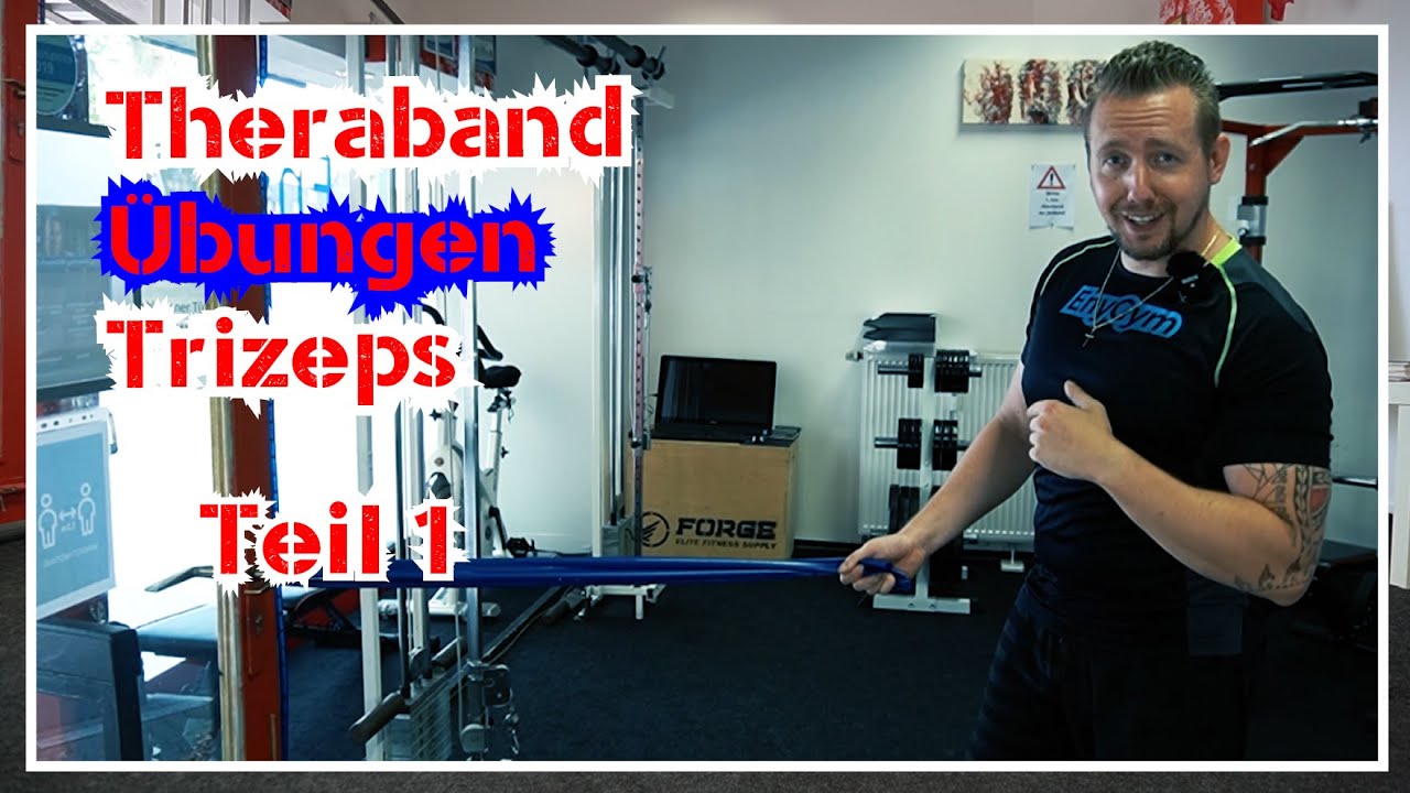 🟥Theraband Übungen Trizeps Teil 1 I Trizeps Übungen mit Theraband für Zuhause im Stehen !