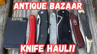 Treasures Unveiled: My Antique Bazaar Knife Haul in Pine Mountain,GA