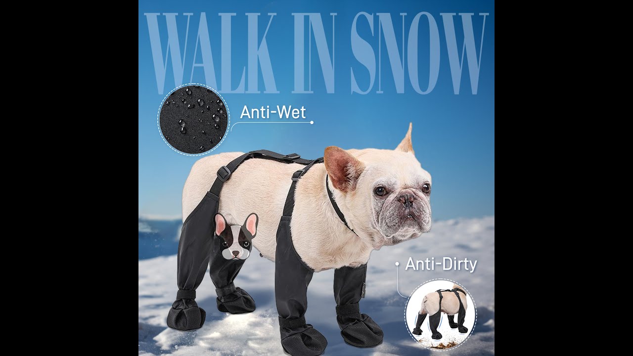 Adjustable Dog Boots: Anti-Dirty Anti-Wet Skin-Friendly Snowy Walking Paw Protectors