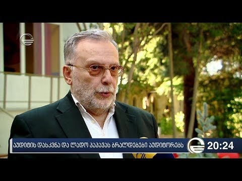 აუდიტის დასკვნა და ლადო პაპავას ბრალდებები აუდიტორებს