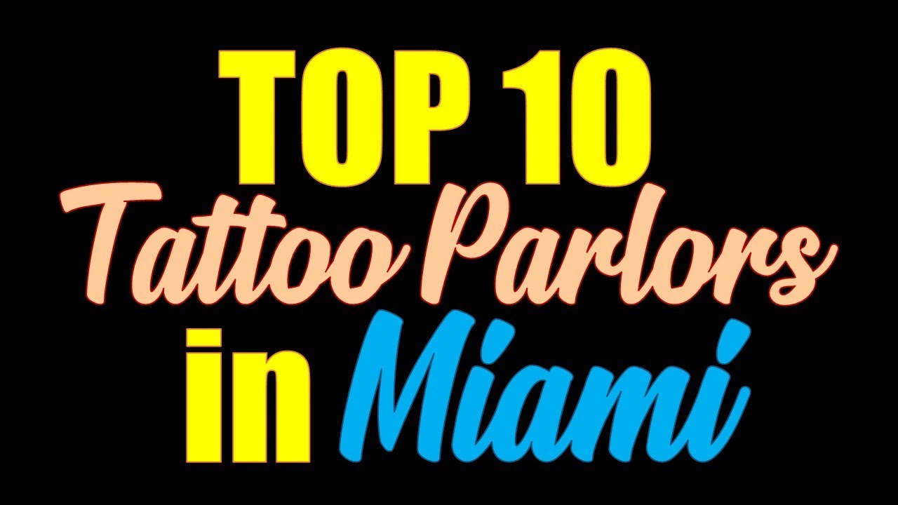 Tattoo Parlors In Miami | The Best Tattoo Shops In Miami - YouTube