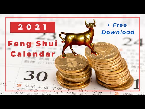 2021 Feng Shui calendar and date selection + Free January 2021 Download