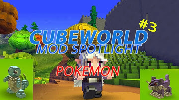 Cube World Mod Spotlight #3 - Pokemon Model Pack! (All 34 Pokemon)