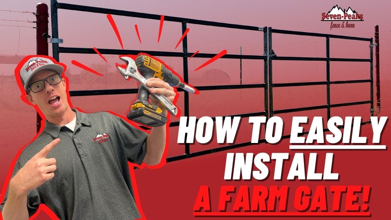 How To EASILY Install A Farm Gate Seven Peaks Fence And Barn YouTube