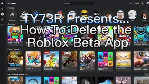 How to delete the Roblox Beta App (Tutorial)