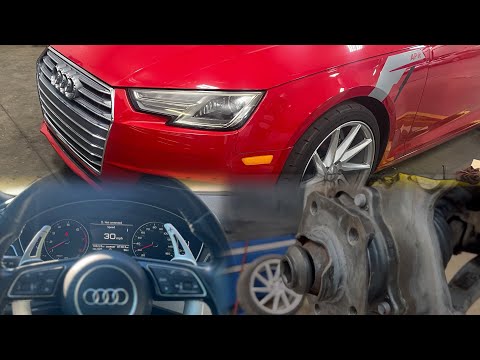 How to install and press out front wheel bearings on a 2015-17 Audi Quattro A4 2.0T | DIY