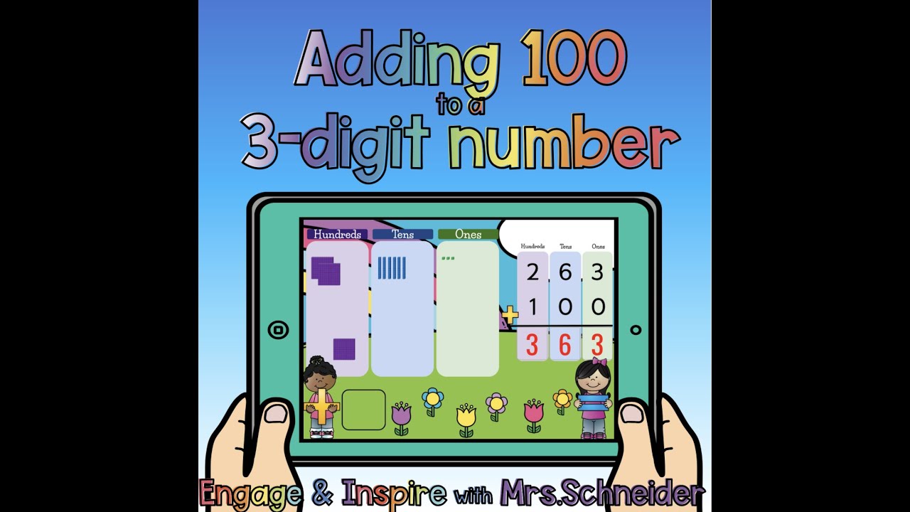 Adding 100 to 3 digit Numbers-Boom Cards!