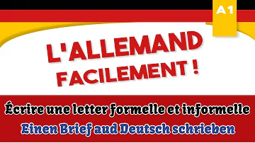 Comment écrire une lettre en allemand à un correspondant ?