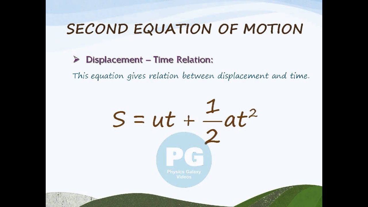 Equations Of Motion Second Equation Ga M Mo37 Youtube