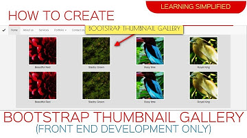 How to make Bootstrap Thumbnail Image Gallery Tutorial