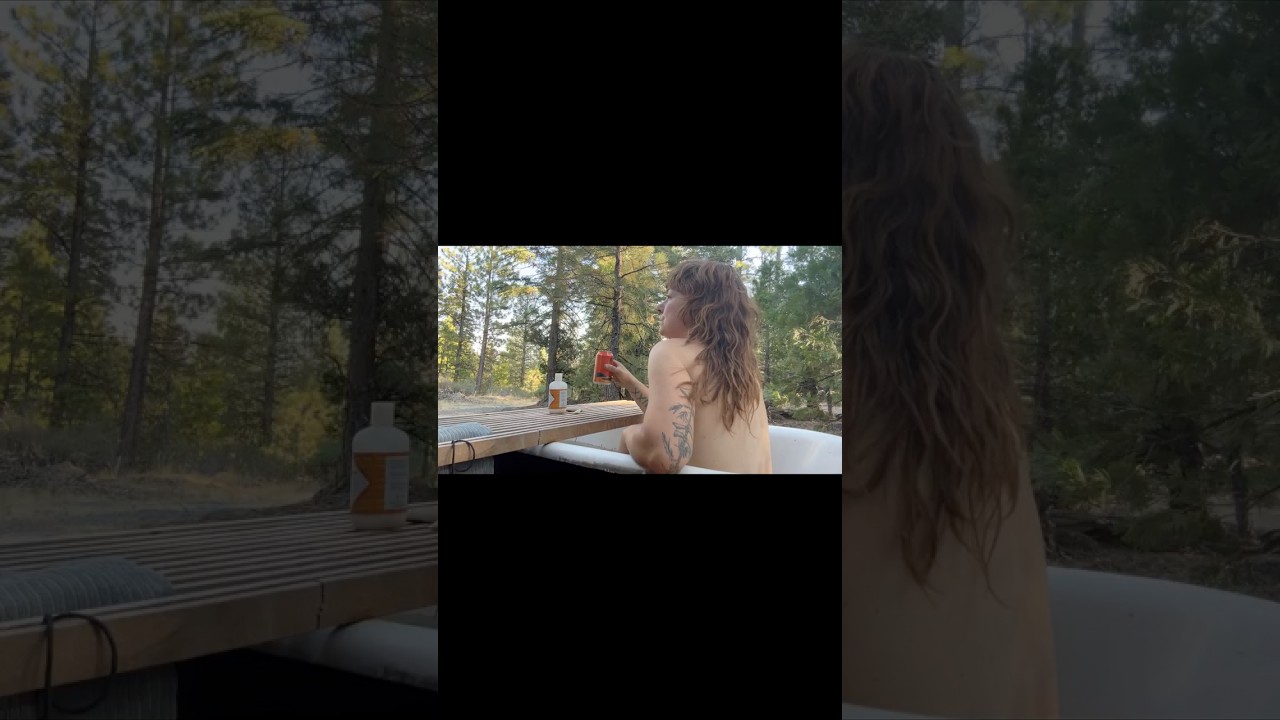 Taking a Bath in the Forest ASMR 