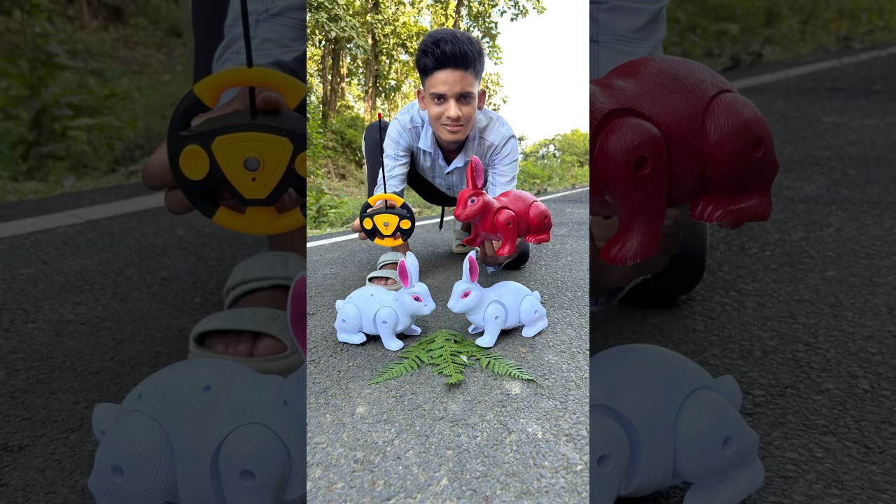 Пульт дистанционного управления 3 Ta Rabbit 🐇Красный и белый ￼Распаковка😊