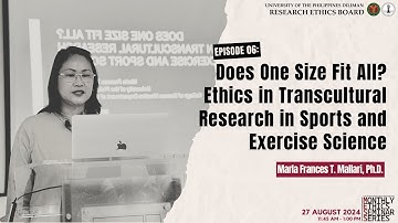 [2024] Ep.06: Does One Size Fit All? Ethics in Transcultural Research in Sports and Exercise Science
