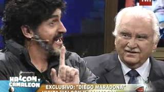 Kramer imitación a Diego Maradona - halcon y camaleón TVN k
