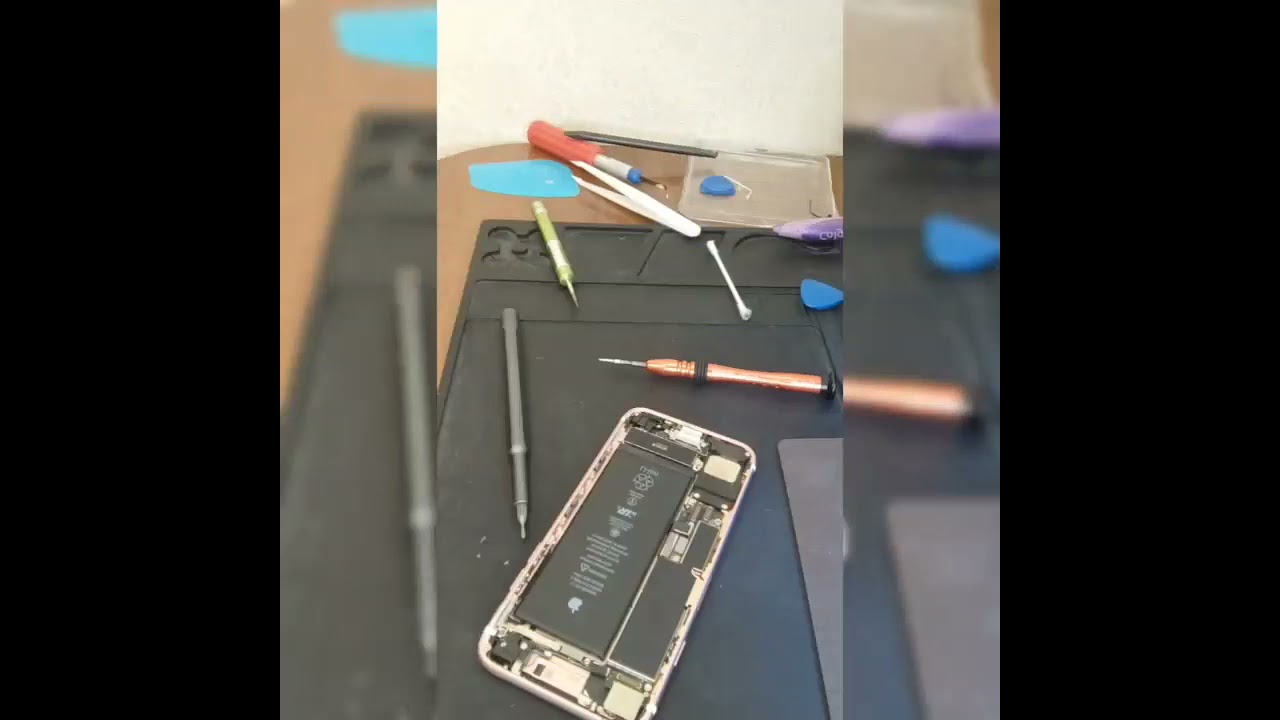 ремонт iphone 7- замена акб и верхнего динамика. - YouTube
