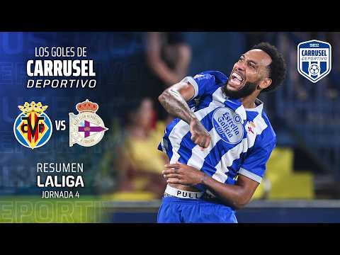 A Coruña bows to AUBAMEYANG! - Villarreal CF 2-3 Deportivo La Coruña goal highlights