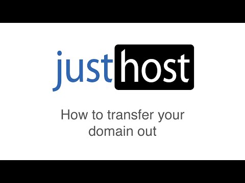 How to transfer a domain out of Justhost