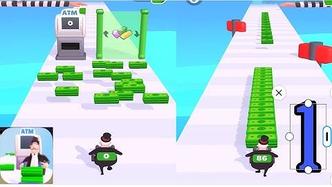 Atm Rush - gameplay walkthrough part 1 - BEST MONEY RUN GAME! level 1-15