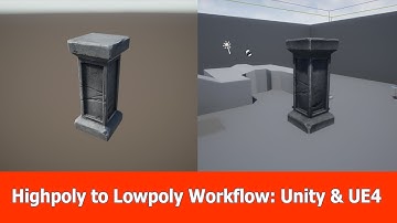 High poly to low poly workflow : Export to Unity & UE4 (7)