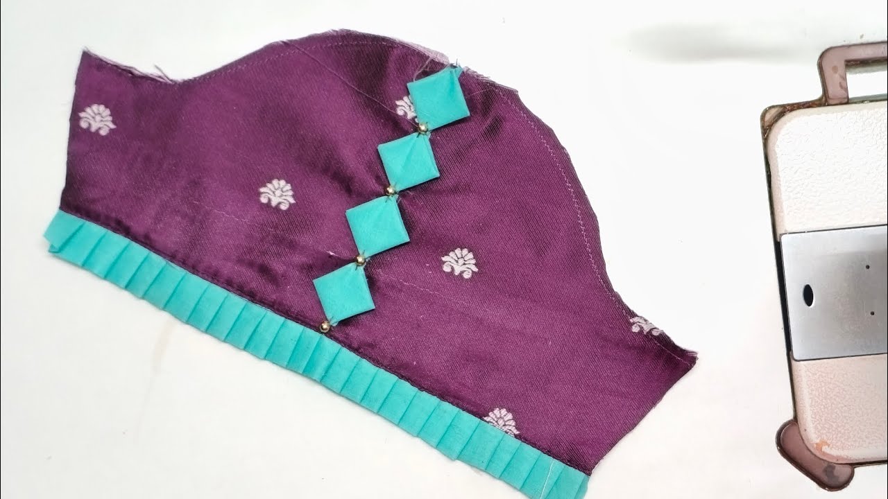 New blouse sleeve design cutting and stitching 