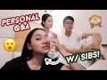 VLOGMAS 2: PERSONAL Q&A W/ MY SIBLINGS *GOT EMOTIONAL* | ThatsBella