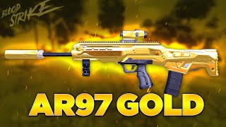 SKIN LENDÁRIA AR97 GOLD no BLOOD STRIKE, FINALMENTE PEGUEI!!