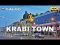 Krabi 🇹🇭 Thailand – 4K Walking Tour | Friday Evening Stroll in Krabi Town Centre