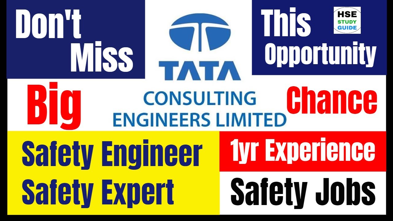 TATA Consulting Engineering Jobs TATA Jobs Vacancy Apply Safety