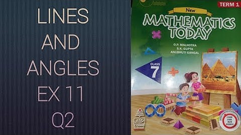 Q2 Ex 11 | chapter 11 Lines and Angles | ICSE Maths class 7 | Unlock Your Learning |