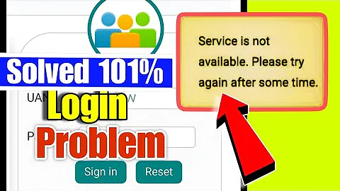 Epfo Login Problem Today | Service Is Not Available Please Try Again After Some Time Epfo 