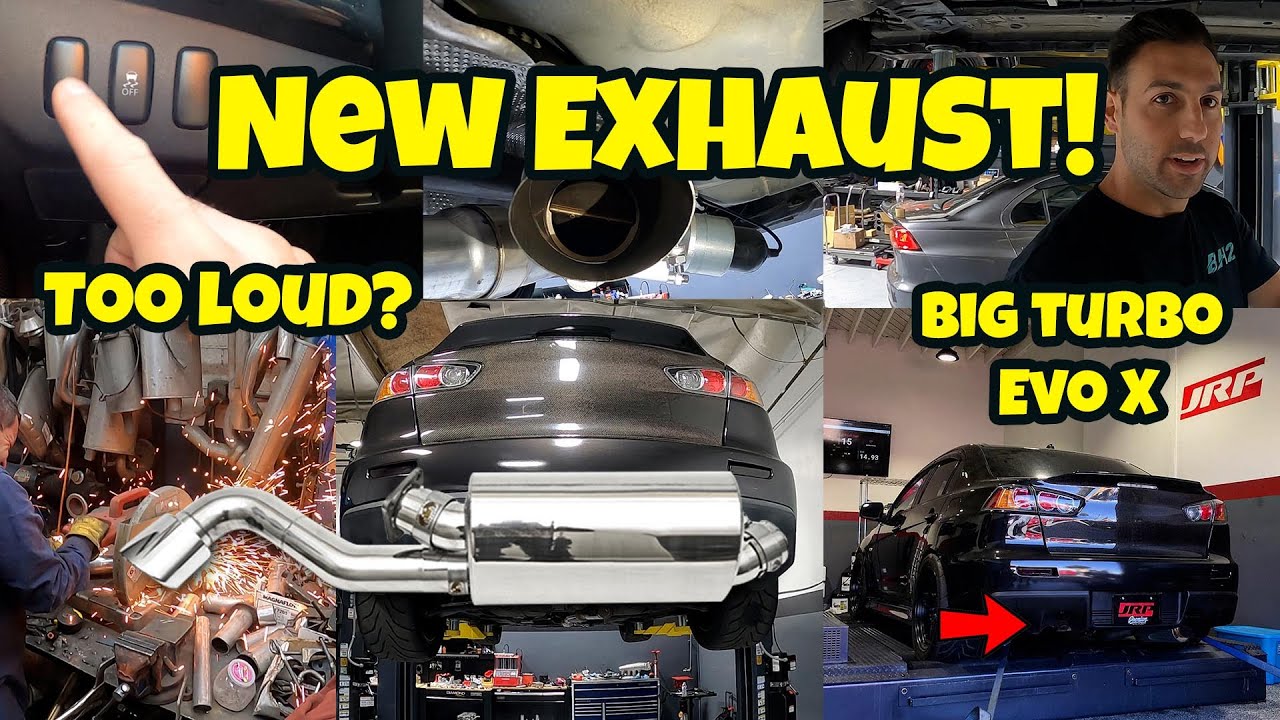 NEW EVO EXHAUST - MOST INSANE SOUNDING EXHAUST SETUP FOR CHEAP !