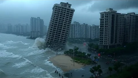 China's strongest monster Typhoon Kajiki of 2025 shakes buildings, causes chaos in Hainan