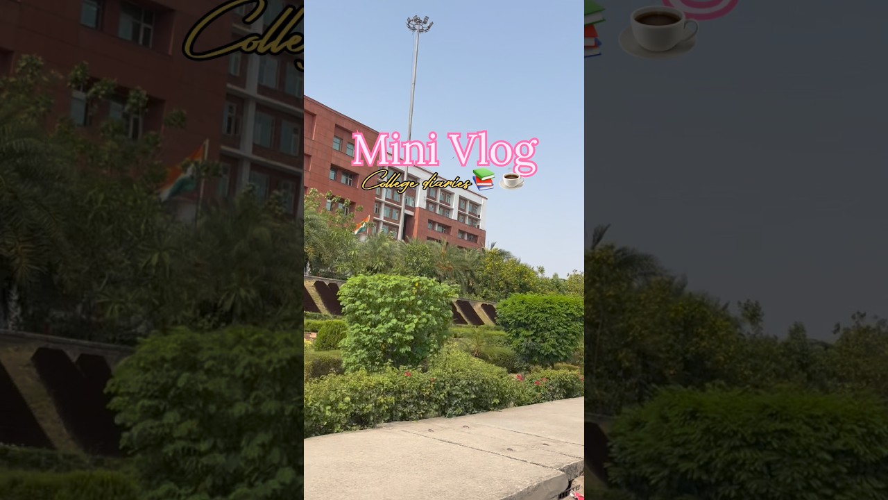 College diaries 🎀📚| Mini Vlog | Chandigarh university | #minivlog #ytshorts #collegelife