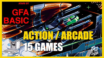 #Atari ST/e #ASMR: GFA Basic 15 Quality Action / Arcade Games