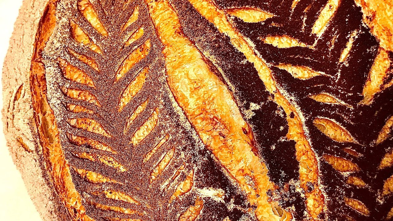 Scoring Sourdough Bread with Color Shading - YouTube
