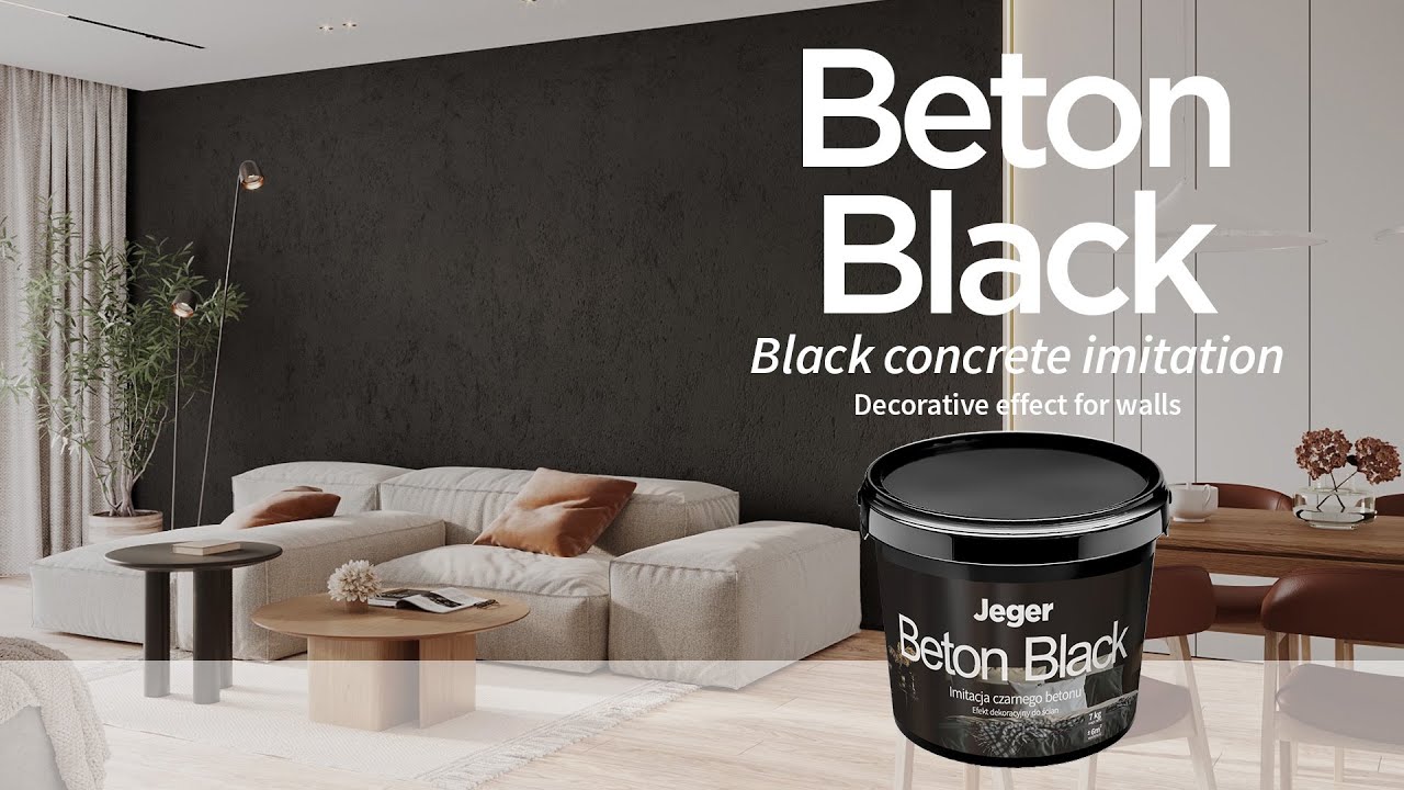 💡Jeger Workshop - Imitation of a black concrete wall - Jeger Beton Black DIY
