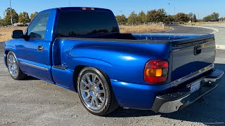 2003 GMC Sierra Stepside 4/7 Drop on 20" Denali Wheels