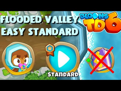 BTD6 - Flooded Valley (NEW MAP) - Standard - Easy (no knowledge)