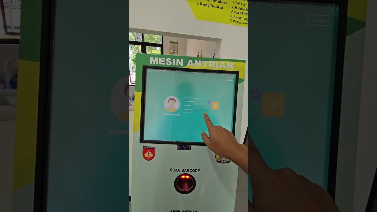 Mesin antrian Klinik puskesmas rumah sakit 