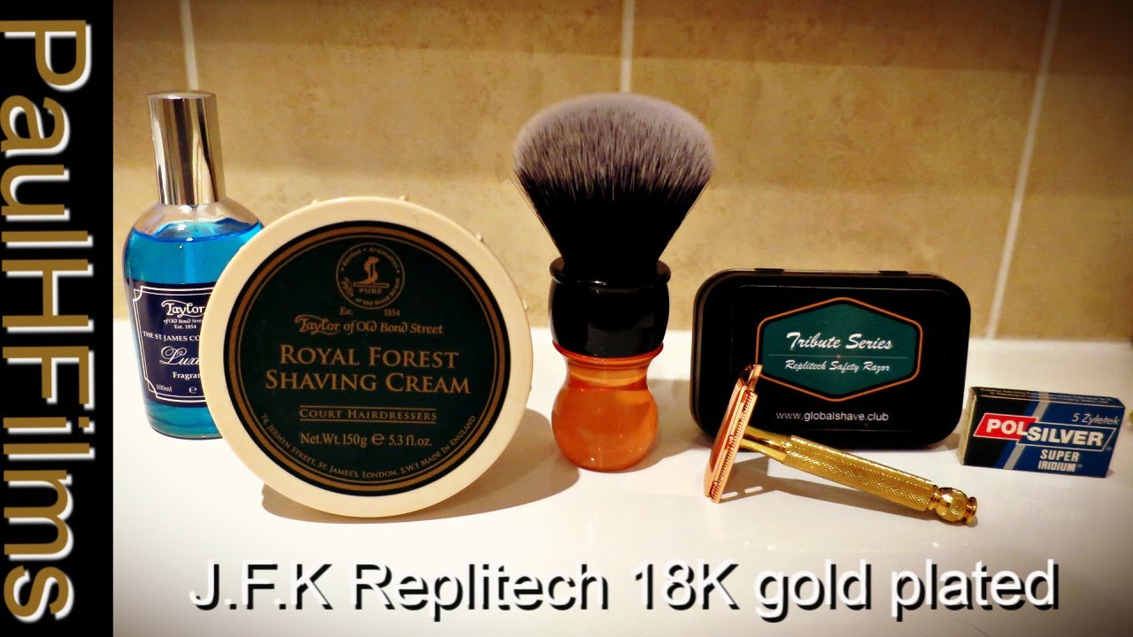 Global Shave Club's J.F.K "Presidential" 18k Gold Plated Replitech DE