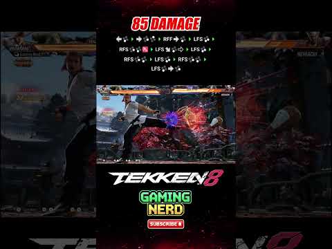 Hwoarang 85 DAMAGE B,3 Combo Tekken 8 Season 2 #tekken8 #shorts #youtubeshorts