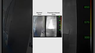 NORMAL VIEW VS THERMAL IMAGING DURING A FIRE 🔥
