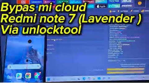 Redmi note 7 (lavender) mi cloud bandel done via unlocktool