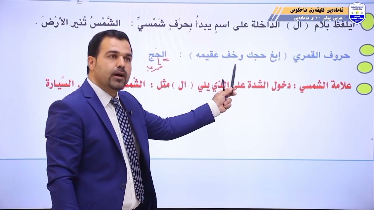 پۆلی دە: بابەتی (کتابە ( ال) التعریف)