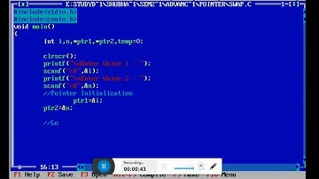 Swap two numbers using pointer in c language